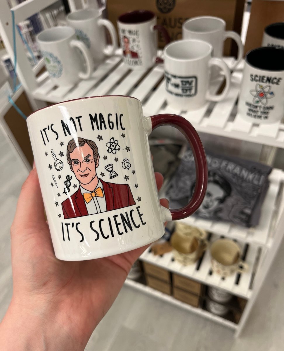 Get ready to #geek out with our latest addition to the #mugcollection! Introducing the #BillNye #Science #Coffee Mug! 3shopdc #shoplocal #scienceismagic