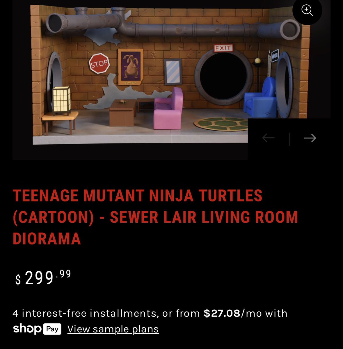 NinjaTurtleLair's tweet photo. The NECA Turtle Lair Dio living room & Cartoon accessories set is now up for preorder through the NECA Store. ($299) for Dio
β
- https://t.co/i6HypEi4cG
β
These Lairs are made to order with a 3-week open preorder . They will NOT sell out.
β
#TurtleLair #necaturtlelair #Neca #NecaToys
#teenagemutantninjaturtles #turtlepower #chc