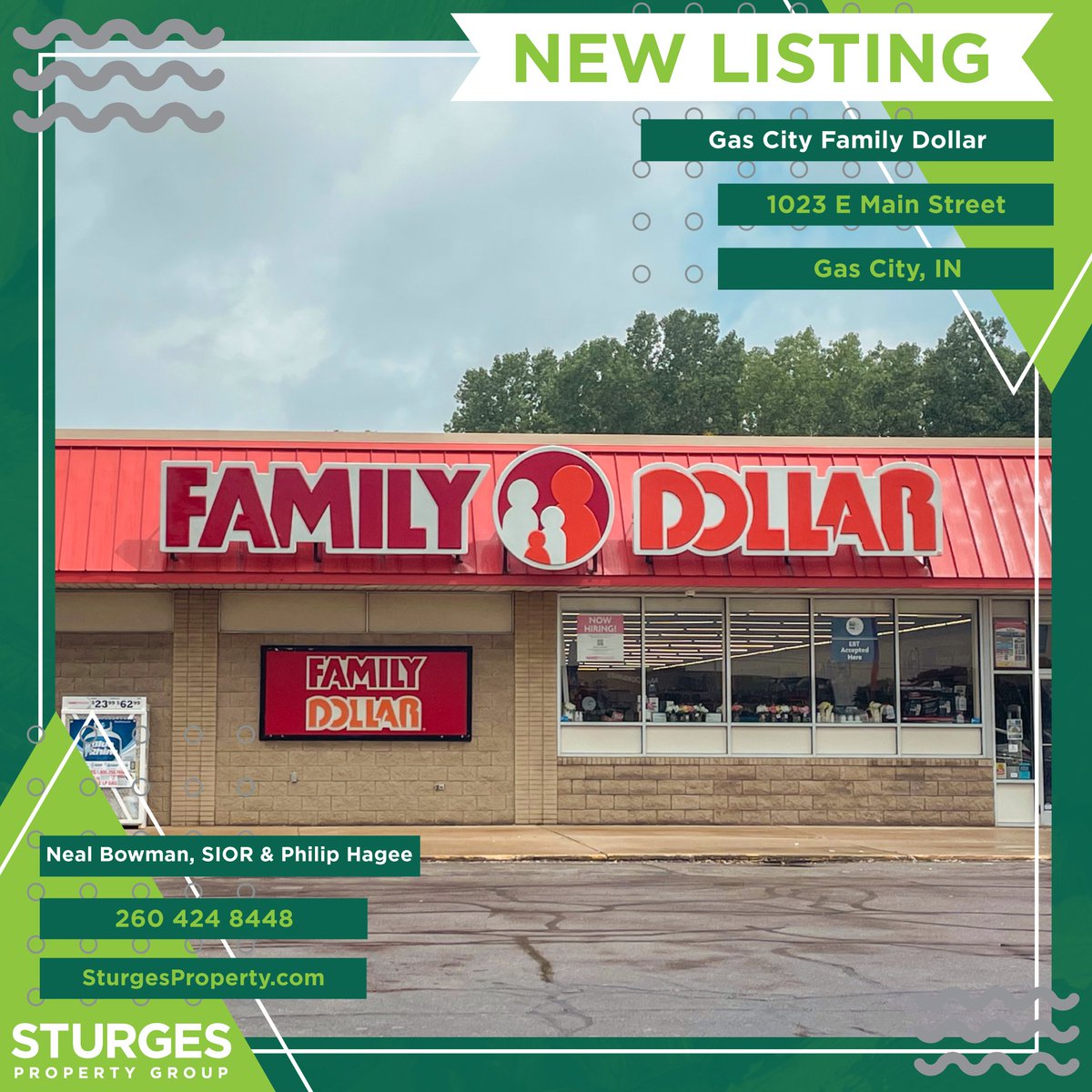 Family Dollar is an 8,450 SF one-story in-line retail store located directly adjacent to Neighborhood Fresh and Walnut Creek Outdoors.
This investment property could be YOURS!
sturgesproperty.com/properties/gas…
#newlisting #sturgespropertygroup #familydollar #commercialrealestate