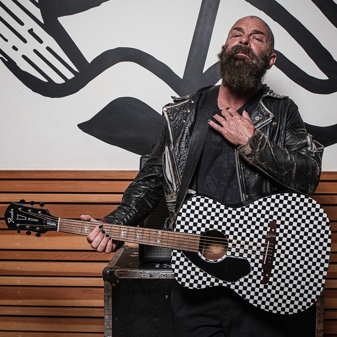 timtimebomb's tweet photo. When @Rancid toured in 2017 with Dropkick Murphys, I would bring the Checkerboard Hellcat out for the encore. So many people over the years have asked me if they could get that guitar again... well, today the fine people at @Fender are releasing it!

https://t.co/qqUbLOeoNg https://t.co/PgqQdlxV6k