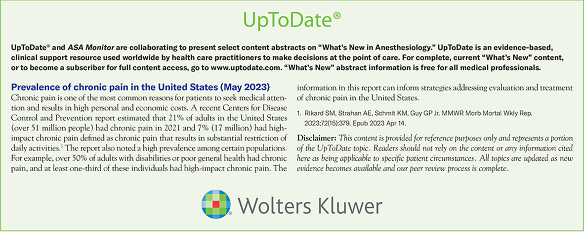 The latest on the prevalence of chronic pain in the U.S. in this month's @UpToDate. ow.ly/Lts650PyziE #ChronicPain