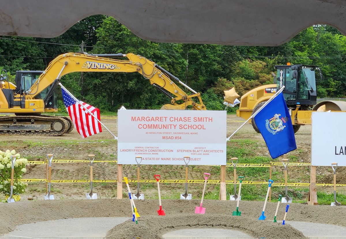 What a celebration today at the MSAD 54 Margaret Chase Smith Community School Groundbreaking Ceremony! A recognition of the powerful influence that quality early childhood education has on the health and growth of a community!An  exemplary collaborative model for the state!