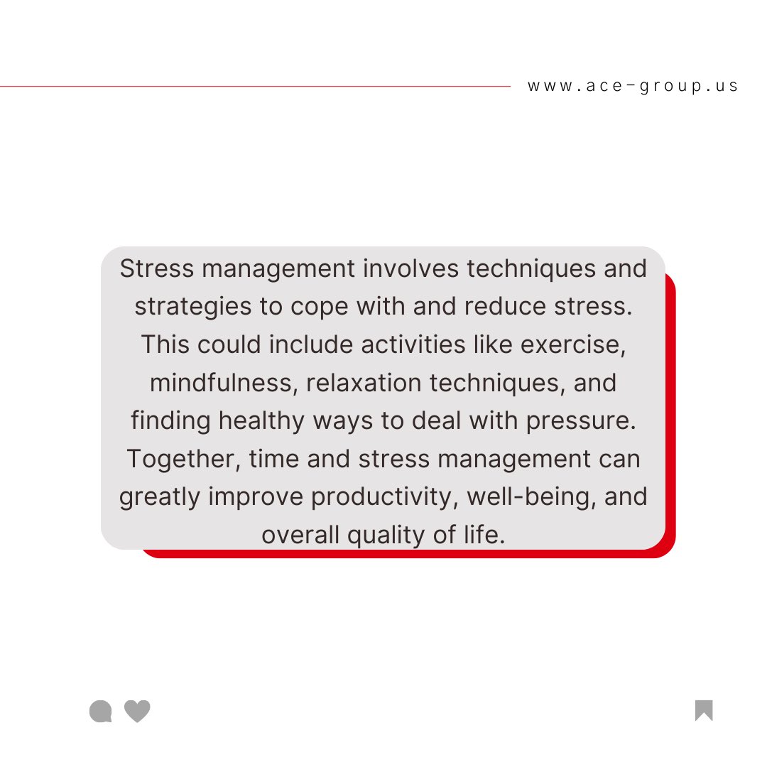 acegroup_us's tweet photo. Discover the keys to a balanced and fulfilling life!⏳

#timemanagement #stressmanagement #timeandstressmanagement #softskills #ACE #corporatetraining #consulting #training https://t.co/QrRjir83li