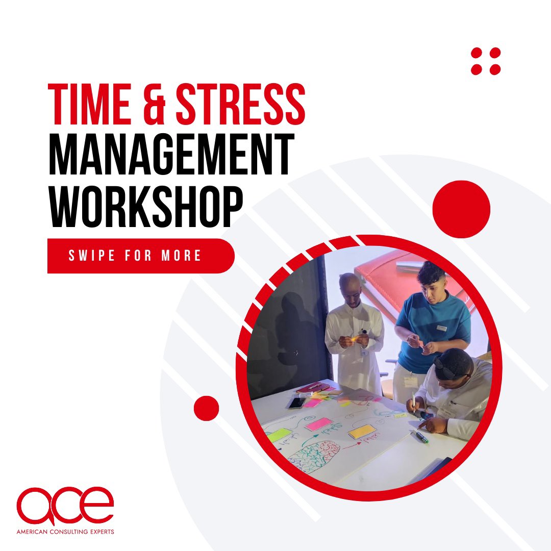 acegroup_us's tweet photo. Discover the keys to a balanced and fulfilling life!⏳

#timemanagement #stressmanagement #timeandstressmanagement #softskills #ACE #corporatetraining #consulting #training https://t.co/QrRjir83li