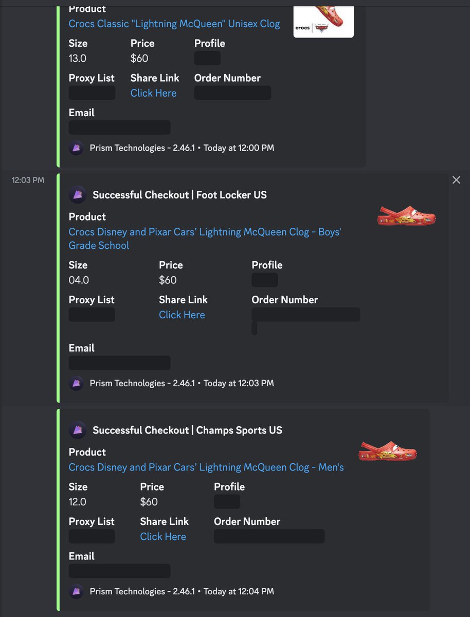The GOAT is back @PrismAIO 1 Cacao 1 Foam 13 Crocs @HypeProxiesio Server @PorterProxies ISPS @LiveProxies Resis