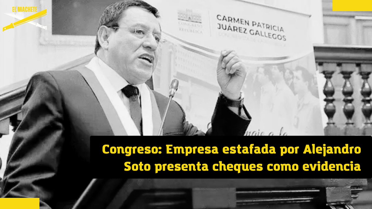 El actual presidente del Congreso, #AlejandroSoto, compró un terreno a la comunidad campesina de #Ayamarca por US$5 mil, para posteriormente venderla a la empresa Transportes #WaynaPicchu, donde trabajaba como asesor legal, por un precio de US$265 mil. >>> acortar.link/j1w7nV