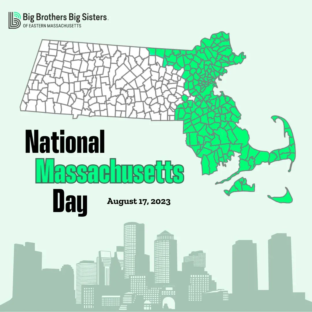 Happy National Massachusetts Day! 🌎
📍 Check out this map of all of the regions we serve in Eastern Mass!

#BBBSEM #ITLTBB #Massachusetts #Boston