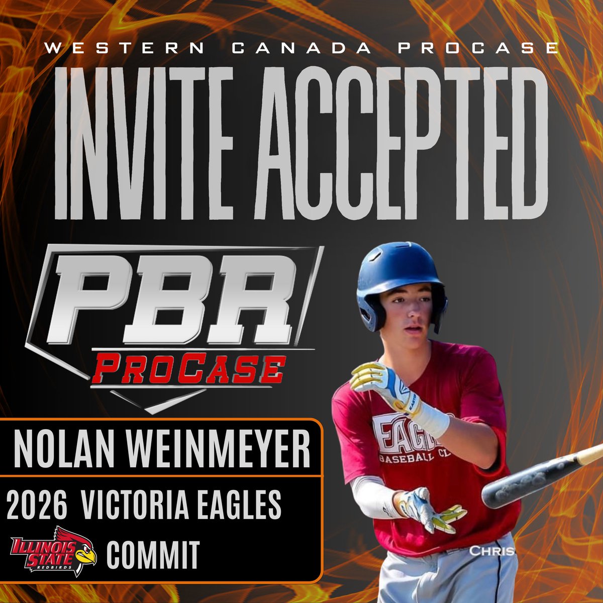 PrepBaseballBC's tweet photo. π¨π¦ ππππππ ππππππππ βοΈ
'26 SS Nolan Weinmeyer (@NWeinmeyer) is headed to the ππππ πππ¬πππ«π§ πππ§πππ ππ«π¨πππ¬π on August 18th.
Weinmeyer is one of the top 2026's in the province.
#ProCase23π¨π¦ || @VictoriaEagles https://t.co/Zqv5p4npss