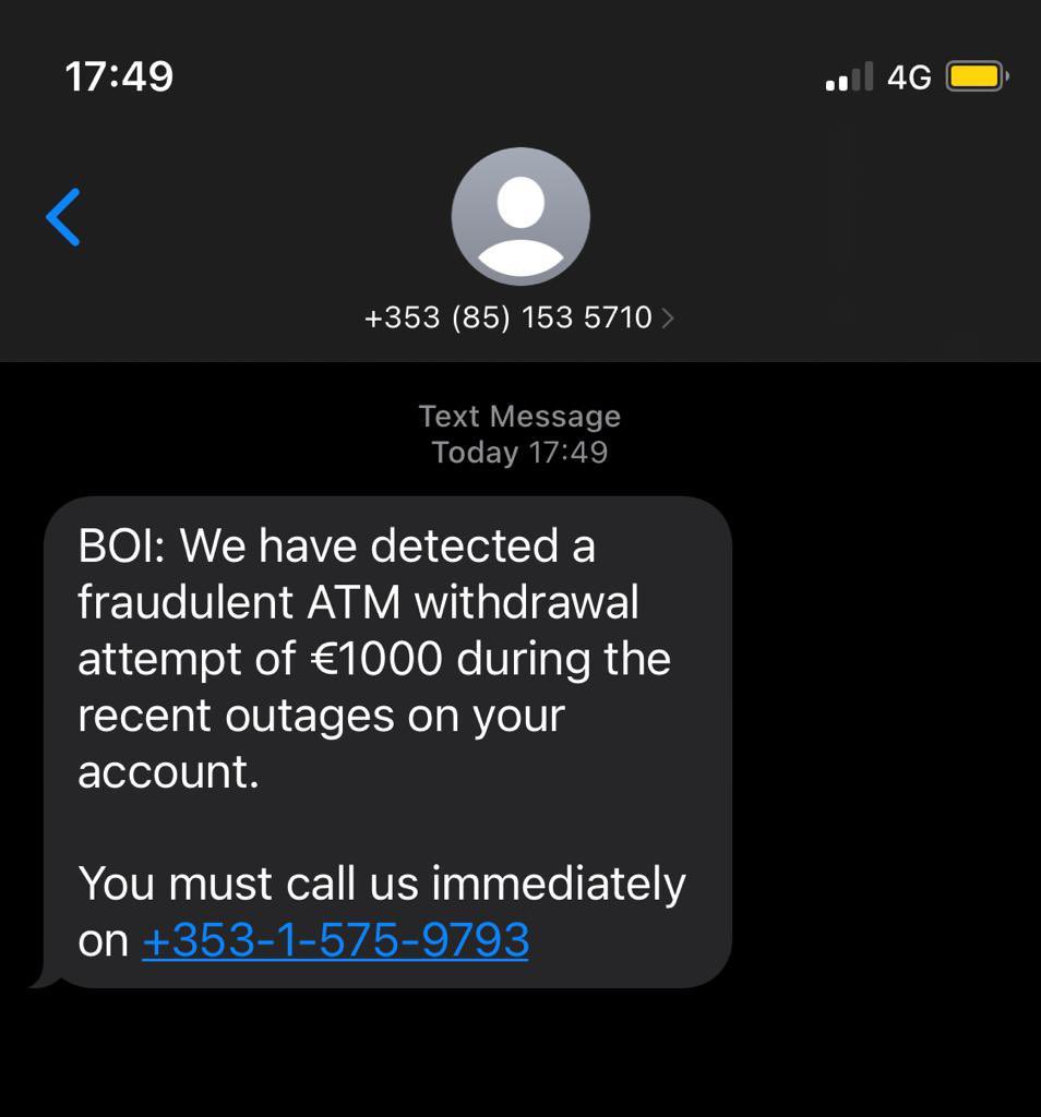 Derek_ZA's tweet photo. @talktoBOI Btw fraudsters are trying to take advantage. Heads up @talktoBOI https://t.co/UXaGe0rr2V
