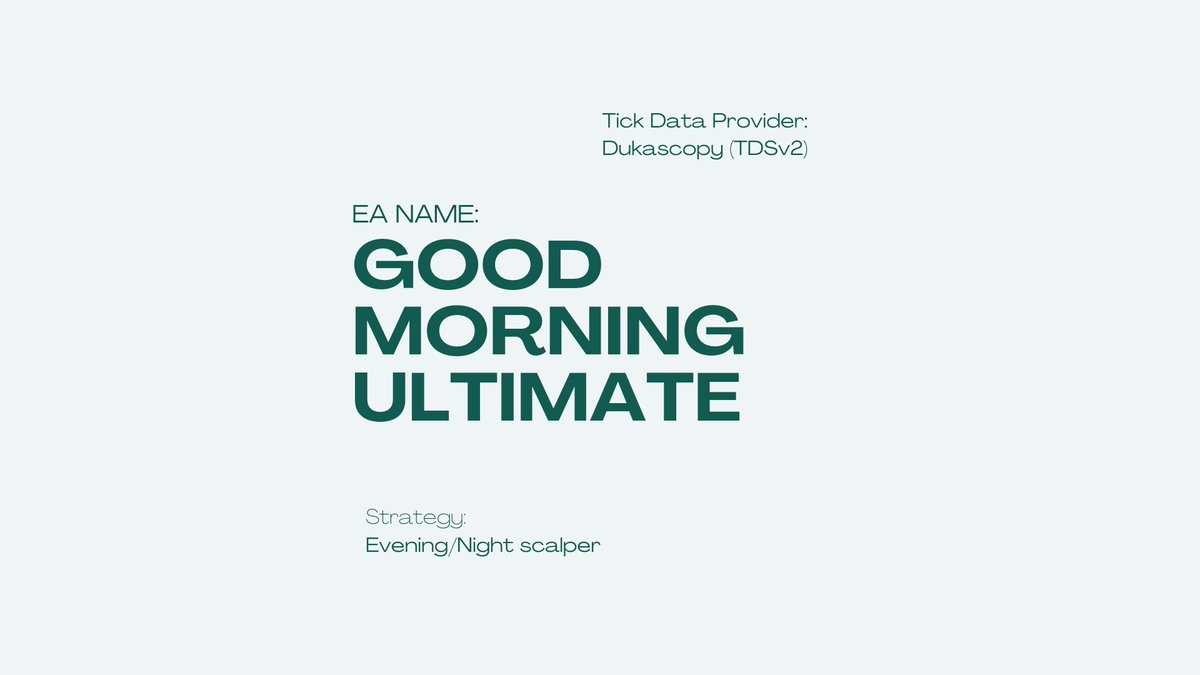 EA_ForexLAB's tweet photo. 🤖 EA name: Good Morning Ultimate
📦 Version: EB
💻 Platform: MT4
⏰ Timeframe: M5
🌍 Currency pairs: USDJPY, GBPJPY, EURJPY, AUDJPY, NZDJPY
🌓 Trading time: Night session (USA, Asia)

⏳ Test period: 2018.01.01 - 2023.04.25

Download 👇
https://t.co/T1ojLhhTw8
__________
#forex https://t.co/B4NVp10Rxb
