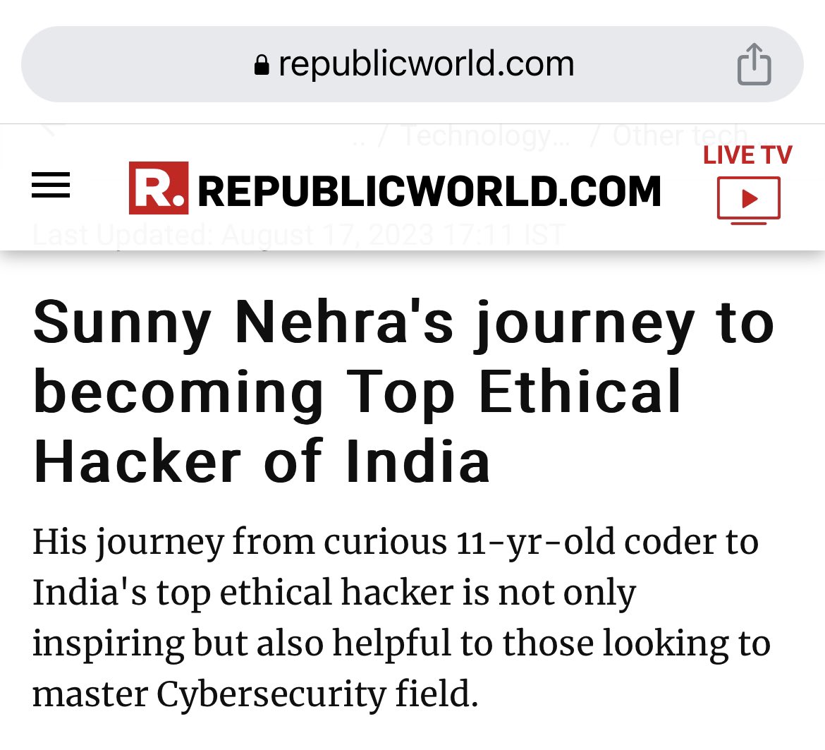 Sunny Nehra tweet media