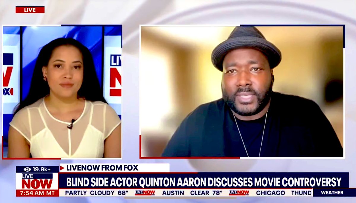 Thank you again @QuintonAaron for coming on @livenowfox to discuss controversy surrounding ‘The Blind Side’. You can watch the entire interview at this link: youtube.com/watch?v=9lcRVu…