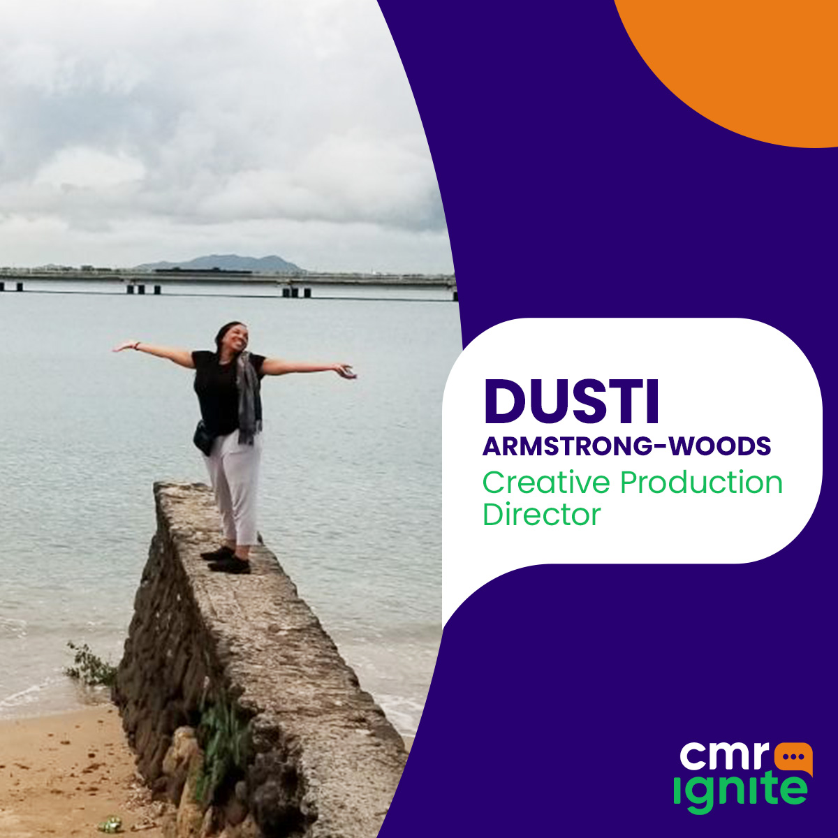 This month, we’re spotlighting Dusti A.W., Creative Production Director! 

𝑸: What’s your favorite part of working at CMRignite?   
𝐴: CMRignite is a melting pot of talented people who are all focused on creating positive change. 

#EmployeeSpotlight #MilwaukeeMarketing