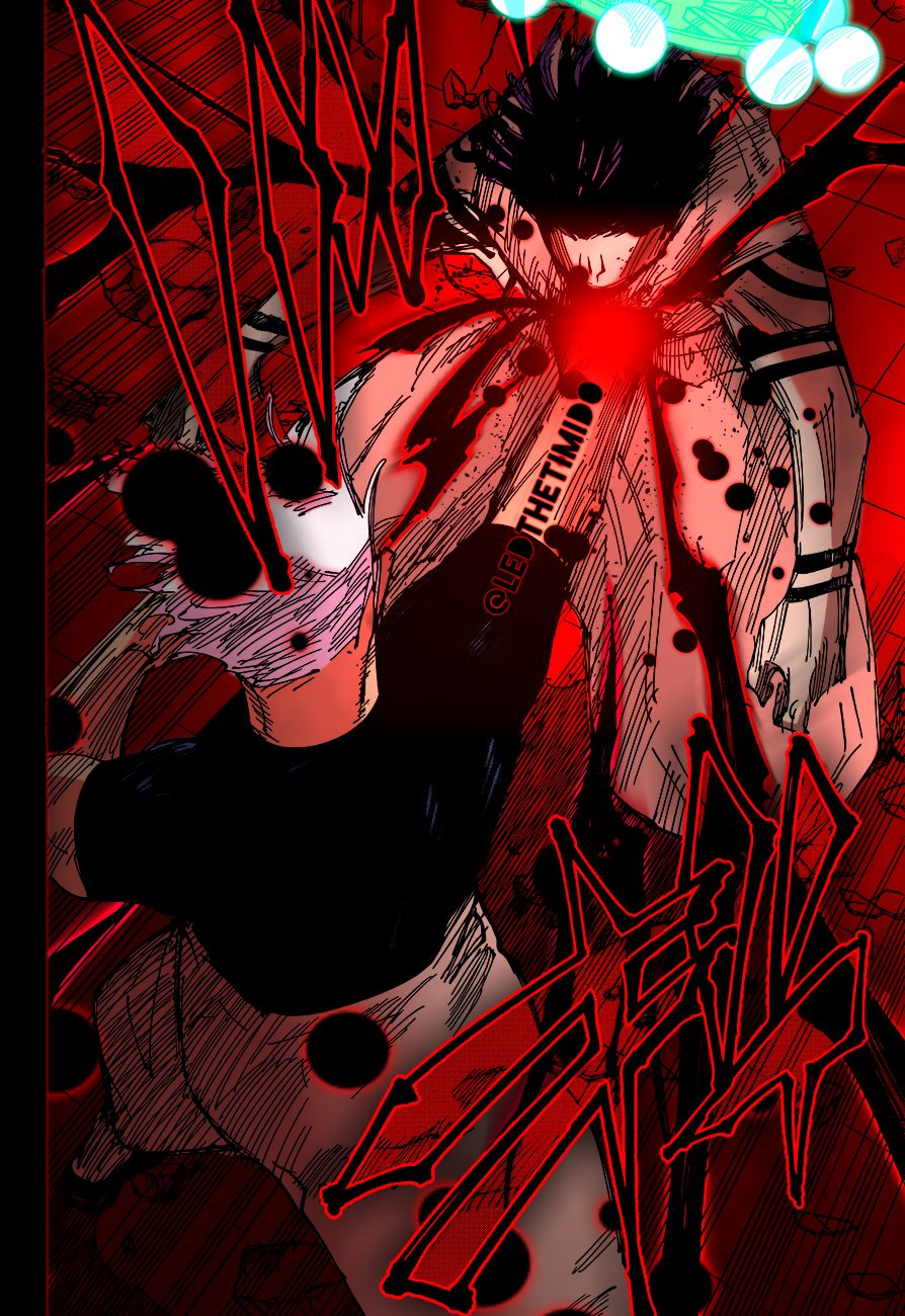 Led  on X: "Gojo hits Sukuna with BLACK FLASH Manga: Jujutsu Kaisen  [Ch.232] https://t.co/nPOqA2uyYT" / X