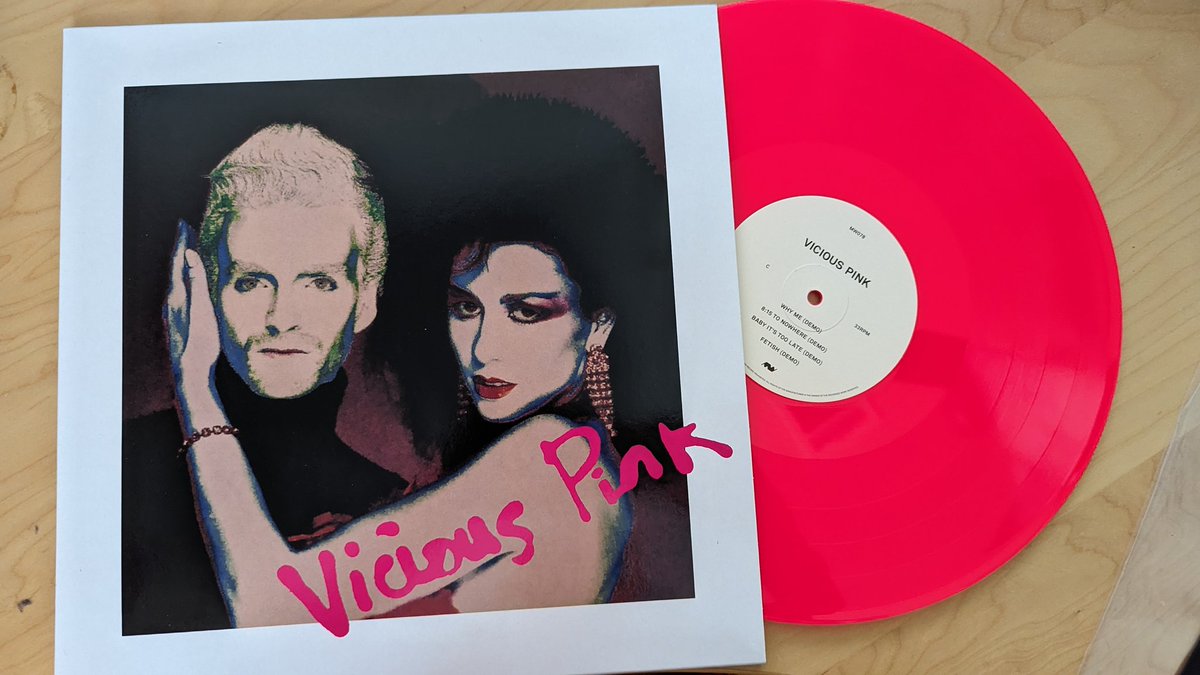 MistaB10's tweet image. .@SluggoDoug I have Vicious Pink...in hot pink!! 
Dare ya to play one of their tunes! 😁 #FirstWave #80smusic