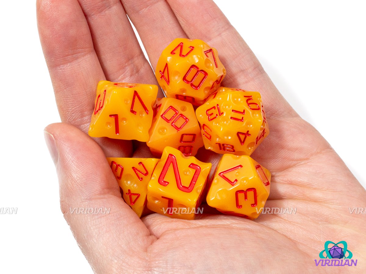 ViridianDice's tweet photo. 🎲 DICE GIVEAWAY: BIG RED CHEDDAR 🎲

What do you call a piece of cheese’s worst enemy? 
Its arch nemeswiss! 🧀

TO ENTER:
1⃣ RT this post
2⃣ Follow @ViridianDice 
3⃣ Tag a friend

US only! Please have DMs open, winner selected SUN 8/20!

#DnD #Dice #ttrpg https://t.co/HfDDOQbYVn