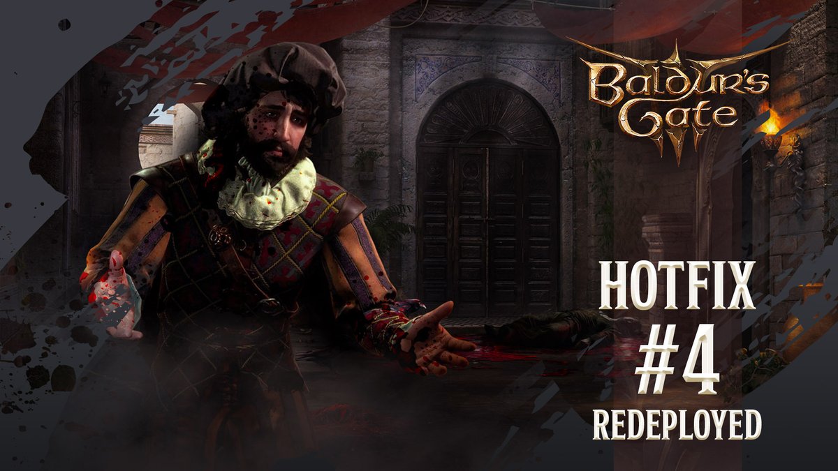 We're redeploying Hotfix #4, and changing the way we deploy future patches.

Read more: larian.club/HotfixFour