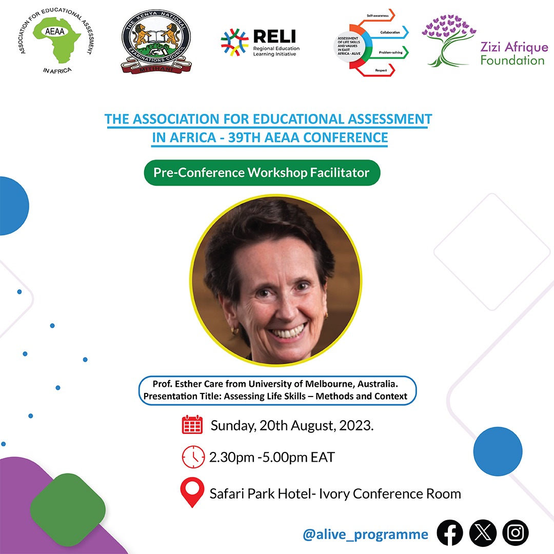 We look forward to learning and doing at AEAA Pre-Conference Workshop reliafrica.org/alive/!