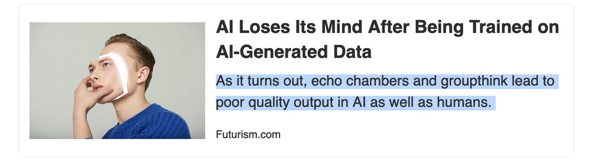 The Pilot of my Brave New Digital World newsletter is out.  Side note:  I've realized it's a bad idea to put my own commentary in the link previews, since everyone just assumes (fairly) that preview boxes are autogen content.  Next issue i won't do this.
bndworld.beehiiv.com/p/welcome-brav…