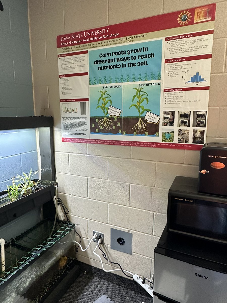 Got my <a href="/CyclonesRET/">ISU RET Program</a>  scientific poster hung up in my classroom! Can’t wait to talk to my students and fellow teachers about my amazing summer!