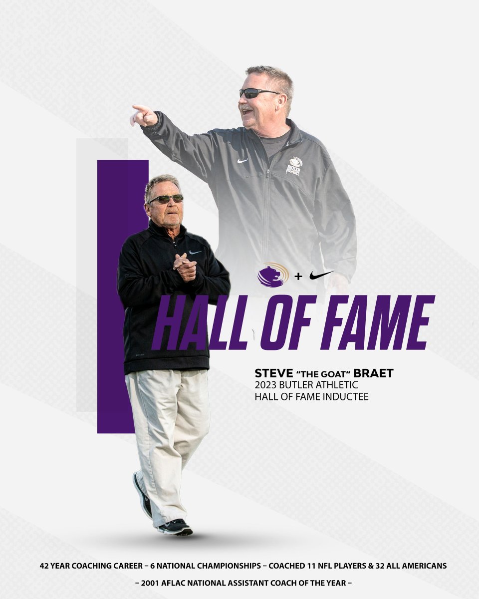 Butler Grizzlies (@butlergrizzlies) on Twitter photo 𝐀 𝐆𝐫𝐢𝐳𝐳𝐥𝐲 𝐥𝐞𝐠𝐞𝐧d 🫡
The 🐐 Steve Braet will be inducted into the Butler Athletic Hall of Fame on Sept. 30 ahead of <a href="/ButlerGrizzlyFB/">BUCO Football</a>'s game vs. Hutchinson 🎉
Congrats, coach!
#BucoNation | #RoarGrizz🐻 𝐀 𝐆𝐫𝐢𝐳𝐳𝐥𝐲 𝐥𝐞𝐠𝐞𝐧d 🫡
The 🐐 Steve Braet will be inducted into the Butler Athletic Hall of Fame on Sept. 30 ahead of <a href="/ButlerGrizzlyFB/">BUCO Football</a>'s game vs. Hutchinson 🎉
Congrats, coach!
#BucoNation | #RoarGrizz🐻