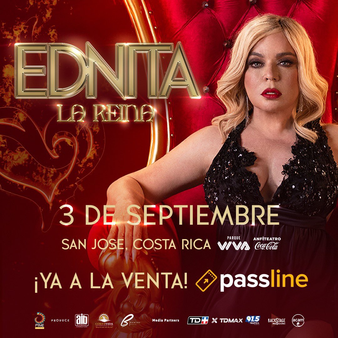 tdmascrc's tweet photo. Sigue a @tdmasdos, dale RT y participa por una entrada doble el concierto de Ednita Nazario https://t.co/ErZIoTO71P