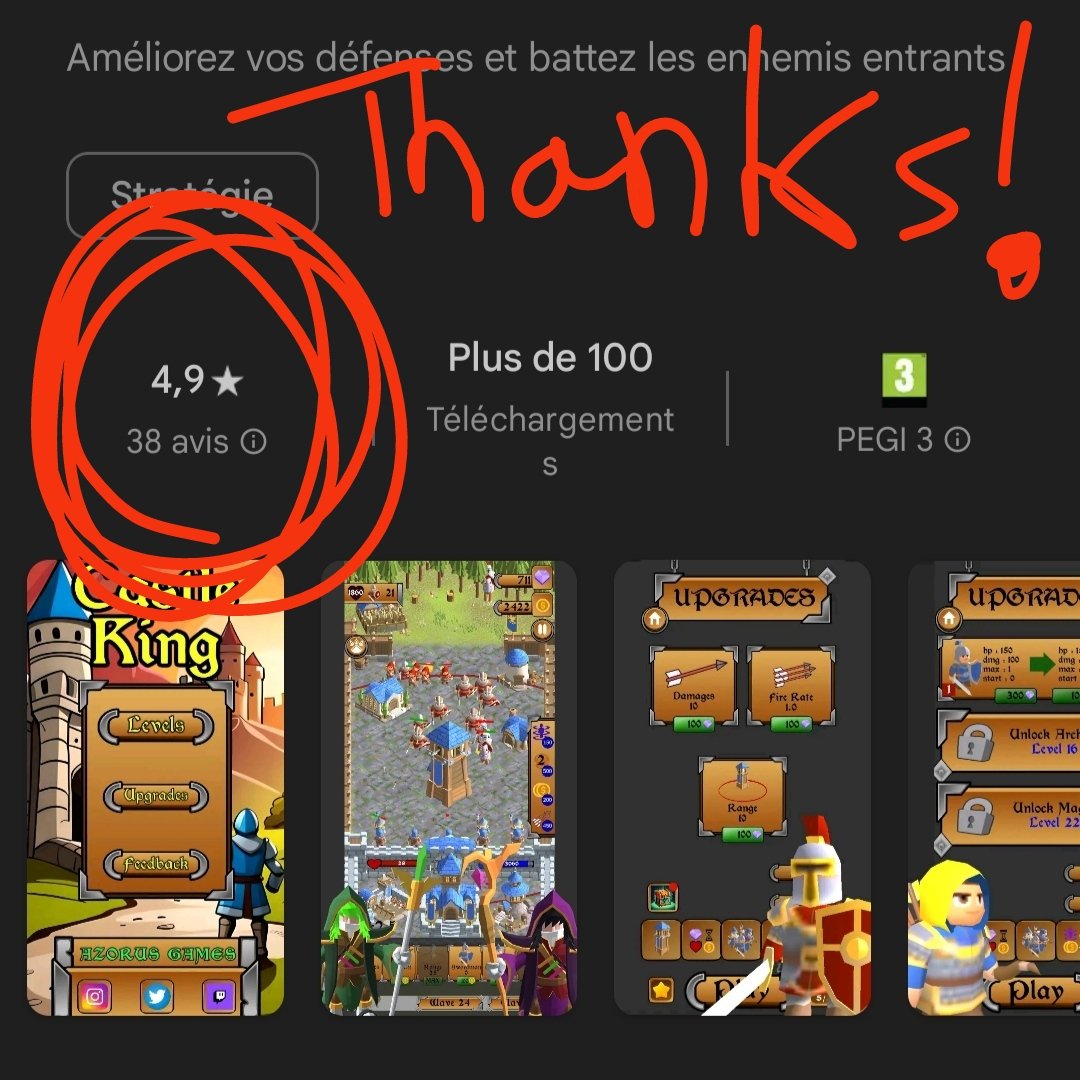 You guys rock 🤩 #indiegame #mobilegame #castleking #gamedev #indiedev #medieval #lowpoly #unity