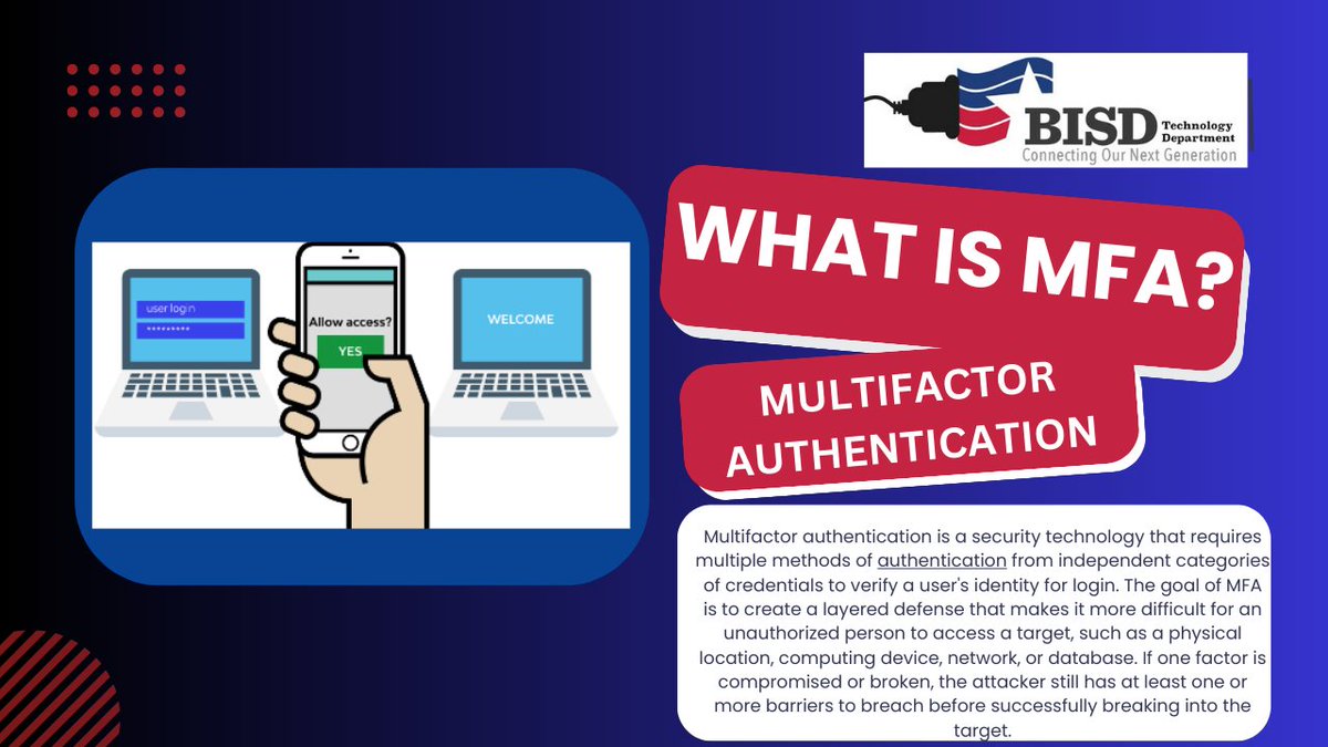 Are you familiar with MFA? If not, read the flyer to find out about it!