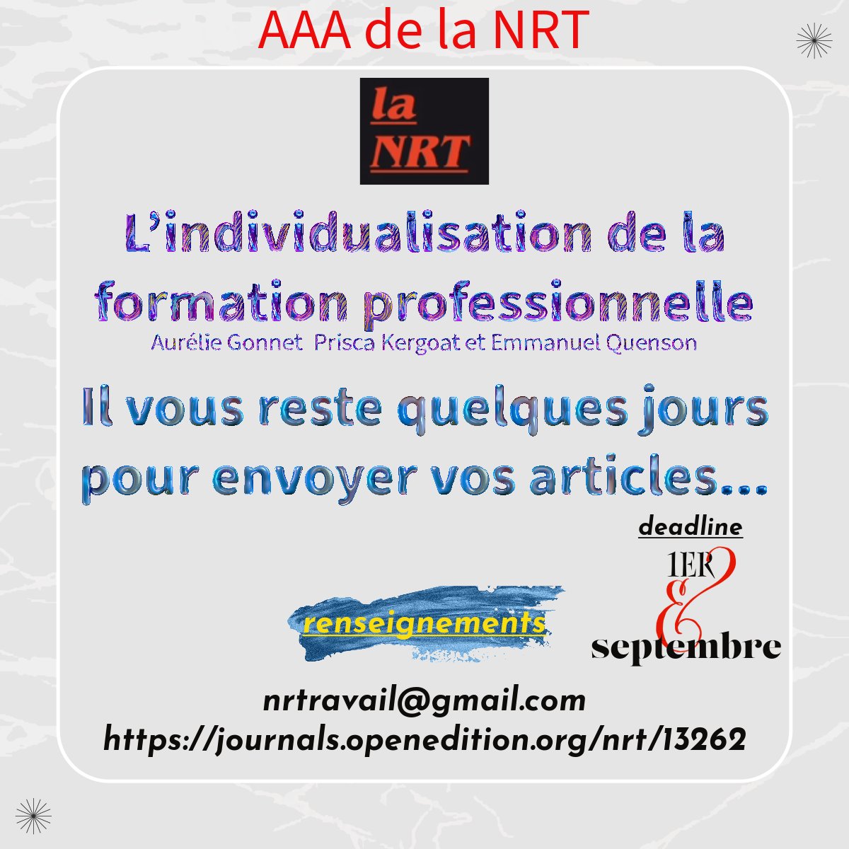 Nlle Revue du Travail tweet media