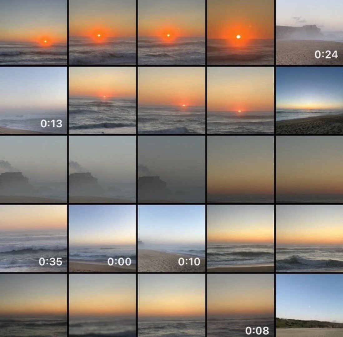 mi galería cuando ve un atardecer: