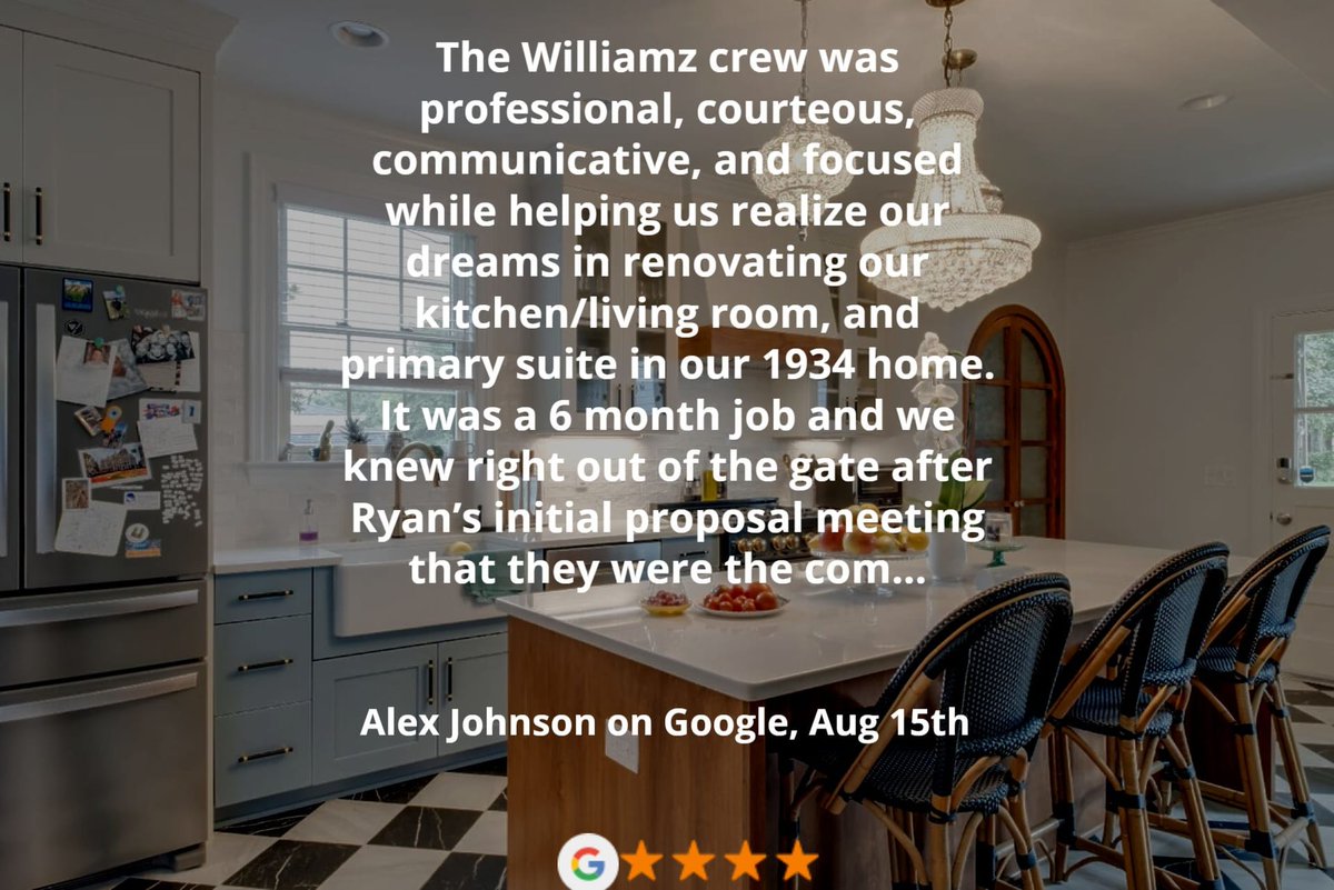 WilliamzConst's tweet photo. Thanks Alex! We loved working for you and your family. 
Read full review: https://t.co/7qg4a88Jyn https://t.co/p6RSkBK1Ei