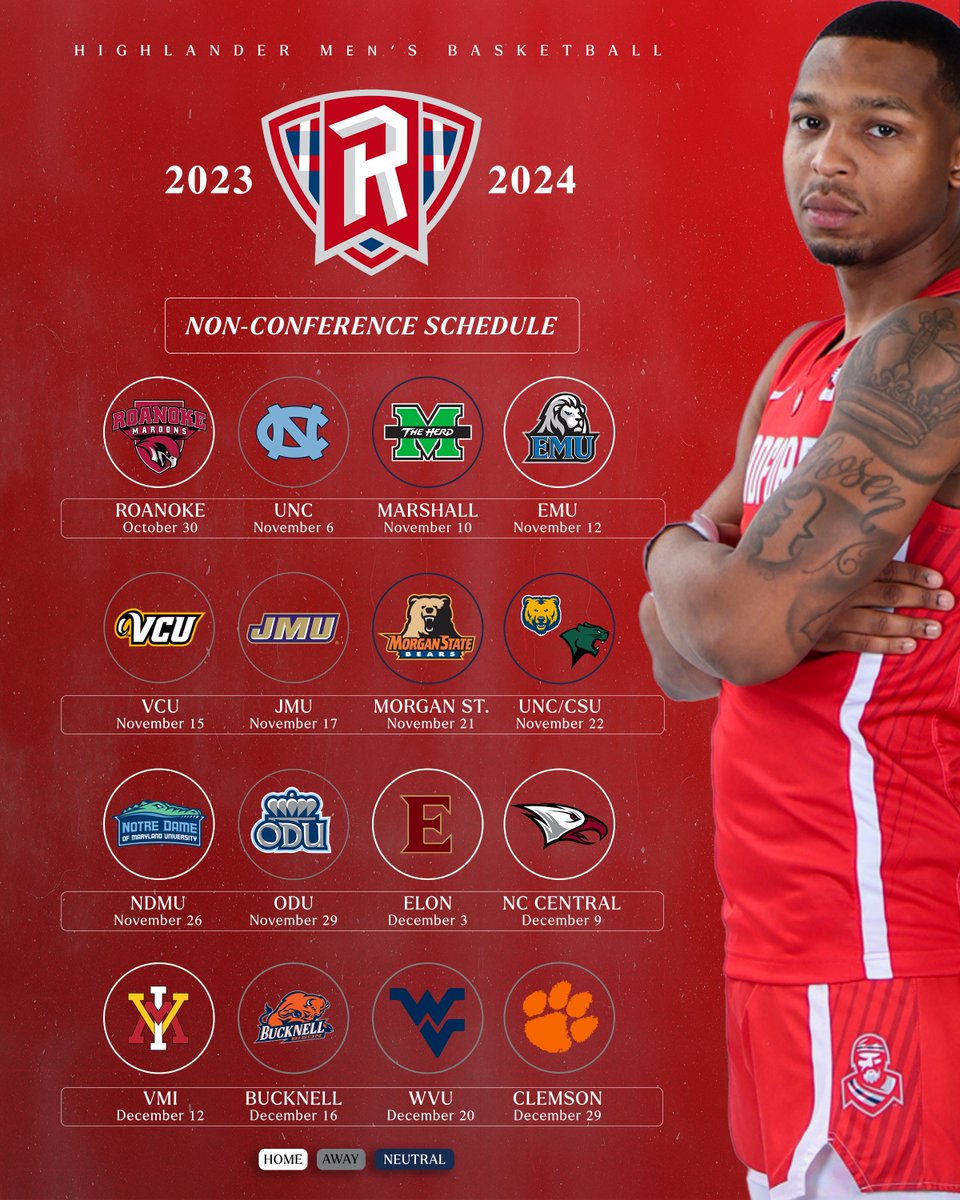 Our non-conference schedule is out 𝙉𝙊𝙒! Which games are you circling this season? 🗓️ | bit.ly/RadfordMBBSche… 📰 | bit.ly/3E1g7GV #RiseAndDefend🛡️