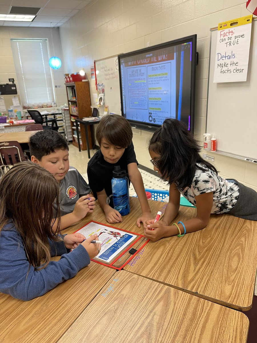Facts and details hunt. To quote Kai “can you prove it though” 
#teamwork
<a href="/ClarkCreekSTEM/">Joey Moss</a> <a href="/rocker_ccsd/">Mrs. Meredith Rocker</a>