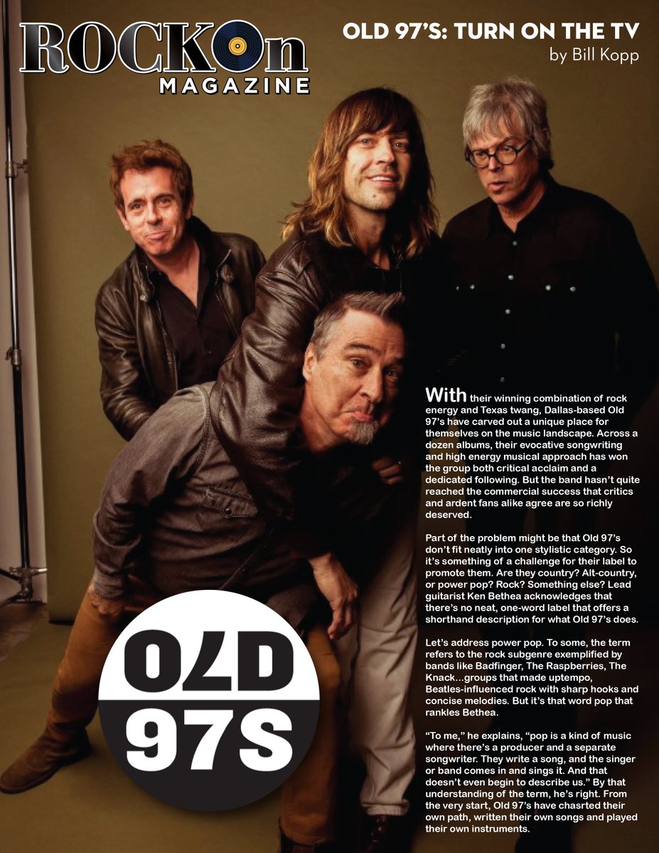 GRockefeller007's tweet photo. Meet the OLD 97s
Enjoy the interview!
https://t.co/eKKAnWWdxp
#old97s #dallas #powerpop #country #countrymusic #rock #alternativecountry #poprock #orsomethingelse #newinterview #localmagazine #leadguitar #kenbethea #rockonmagazine2021 #reno #renomagazine #rockonmag #thebreakup https://t.co/6X3di8BzwB