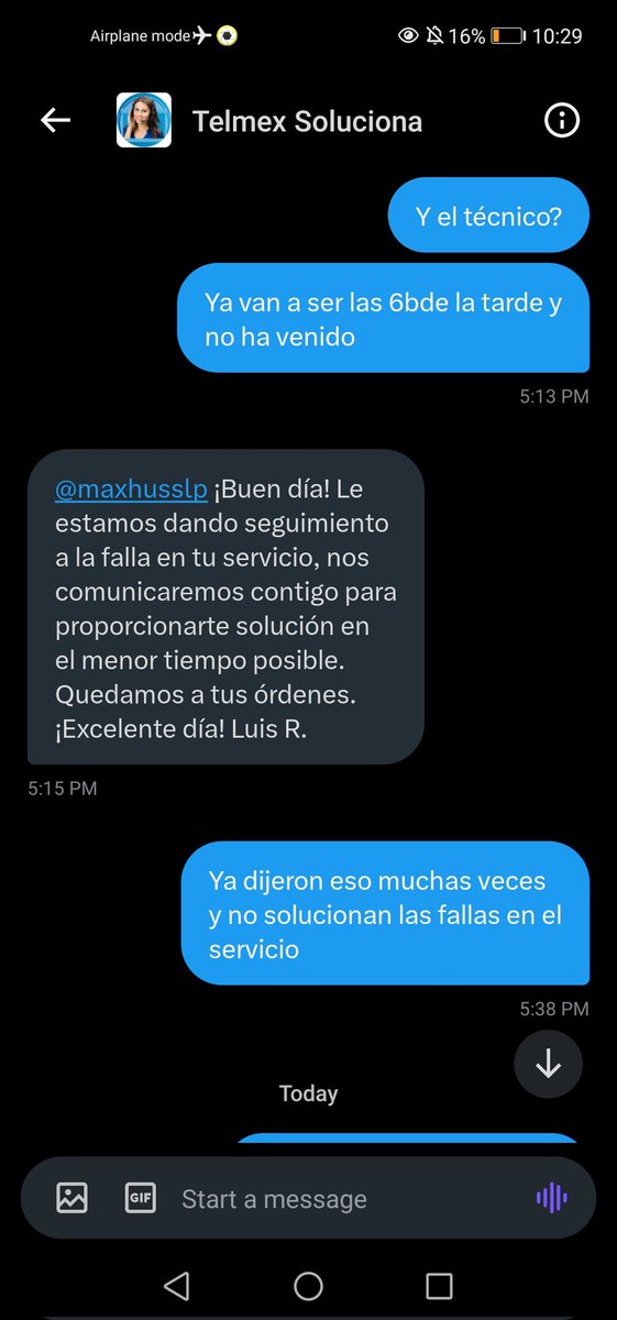 maxhusslp's tweet photo. @Telmex El mugrero de soporte técnico de @TELMEXSoluciona parece que es un bot porque dicen lo mismo una y otra vez https://t.co/GZmjMeFaHM