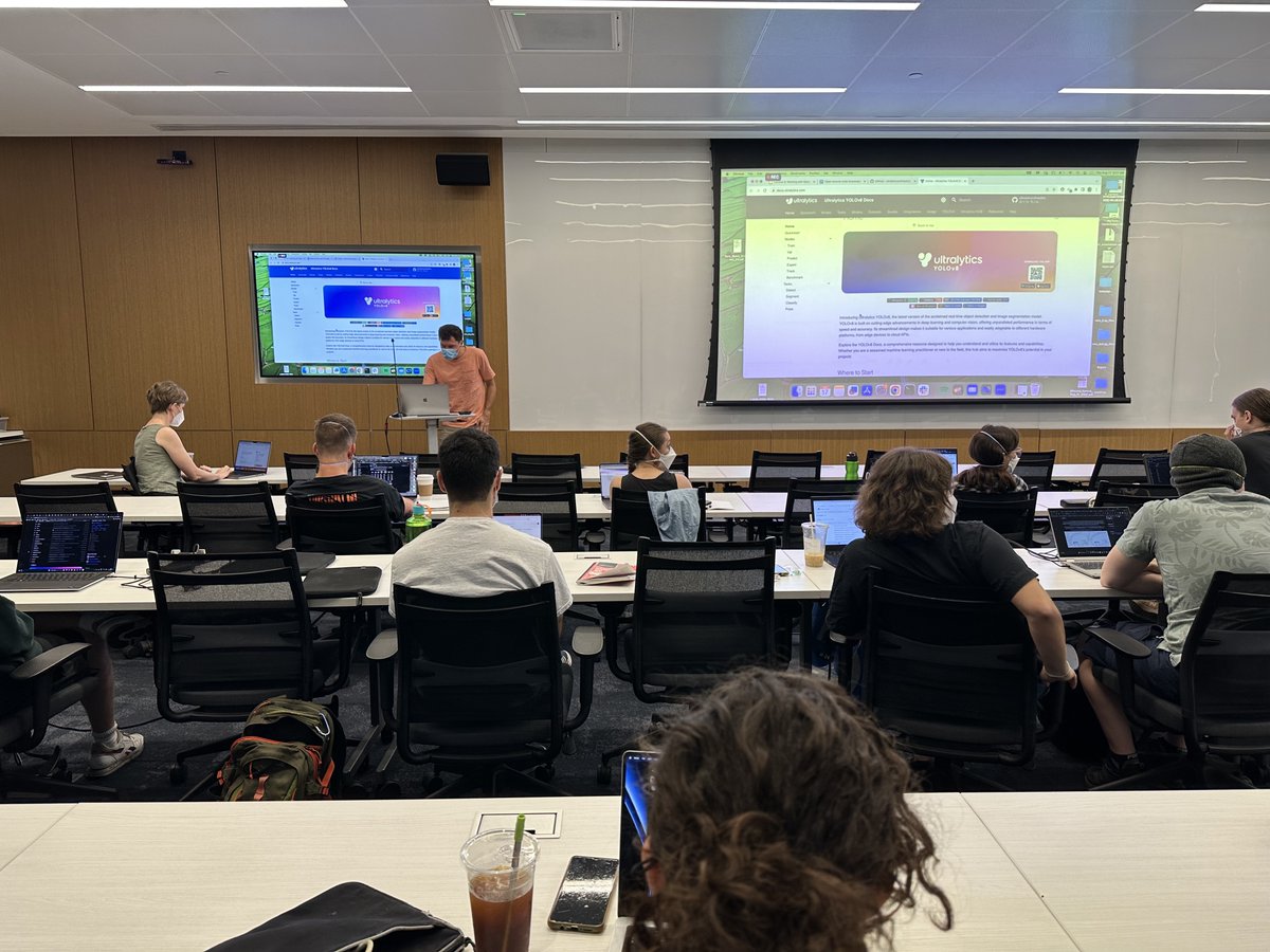 cv4ecology's tweet image. This morning, we're hunting 👀 through #Yolov8 to gain intuition on navigating open source codebases, see common structures (i.e. folder structures, configs, preprocessing, evaluation), and see what would need to be tweaked to adapt to our data!