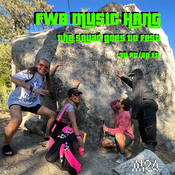 Today on twitter spaces!

Join us if you want to talk about <a href="/FWBtweets/">Friends With Benefits</a> FEST and AI music 🫶🏽

set the reminder 🔔

on <a href="/AI24live/">Artificial Intelligence Livestream</a>