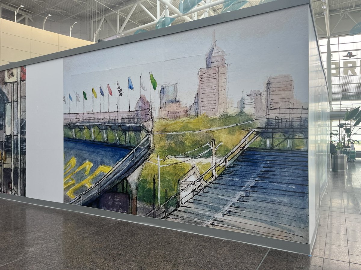 Loving these watercolor prints at Indianapolis International Airport! 

#LoveIndy #art #watercolors @INDairport