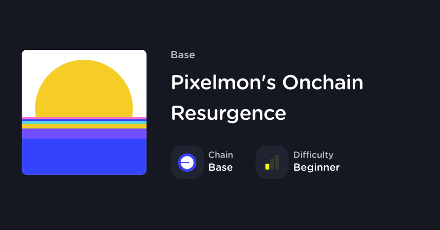 From Mistake to Mascot: Kevin's Comeback Journey and Pixelmon's Onchain Resurgence.

Mint the Summer Kevin NFT to commemorate the launch of @BuildOnBase Onchain Summer!

l3.xyz/Pixelmon