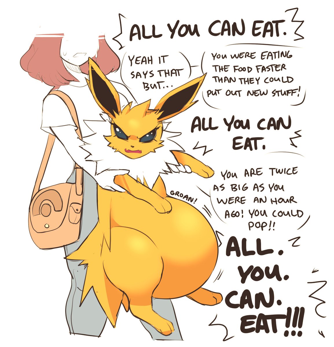 eeveelutions and their endless appetites 🌊🔥⚡️
