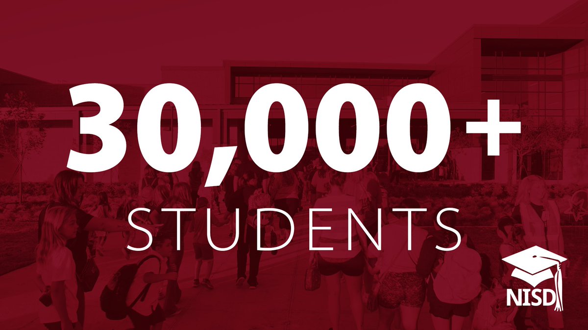 Northwest ISD has surpassed 30,000 students! To mark the first day of school yesterday, we welcomed thousands of new students and families to our district. We're excited for a great 2023-2024 school year for every child! Read more: bit.ly/3sgBDoG
