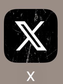 What's starting to appear in the background of the <a href="/X/">X</a> app icon?