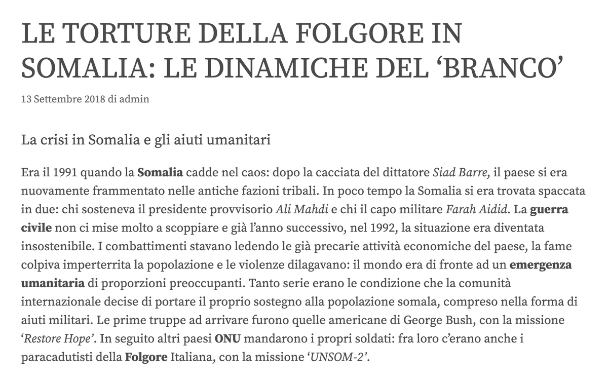 ValerioMinnella's tweet image. Nel libro ha raccontato anche di come i militari della Folgore stupravano e torturavano?