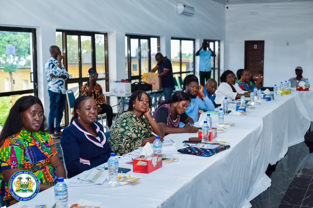 mogca_sl's tweet photo. With support from the UN Country Team, the MOGCA
commenced the 1st batch of training for MDA Gender Focal points on Gender Mainstreaming on  the implementation of the GEWE  &amp; complementing @PresidentBio’s effort to end gender disparities in SL @UNSierraLeone https://t.co/XgYjEGbZR5