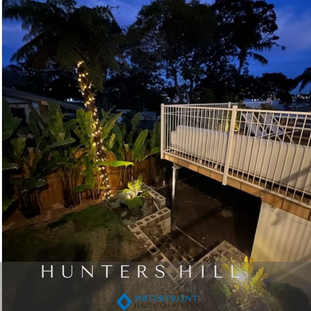 🏡G A R D E N • L I G H T S 🪴 

📍Hunters Hill, New South Wales 

The team at Waterfront Electrical worked together as a team to install these garden lights for a client based in Hunters Hill.🍂

#gardenlights#sydney#huntershill#localelectrician#clients#gardens