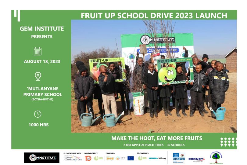 GemInstLS's tweet photo. Tomorrow we are in Butha-Buthe
Launching the Primary School Fruit Up Drive
First Local Production Screening of-
#buylocal
#supportlocal
#LearningCurves
#NewWaters
#SocialEntreprenuership
#YouthLeadership
#girlpower https://t.co/VYzAFIRJLQ