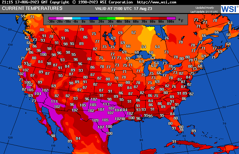 climateguyw's tweet photo. On THU 8/17/23 The heat domes in association with CAT3 #HeatwaveChevron + #HeatwaveCitgo were merging into one big Plains heat dome, that will be called #HeatwaveConoco, which might be the worst of the summer. @MichaelEMann @KHayhoe @KBMcLeodFLA
Criteria: https://t.co/VGZsiRMZcD https://t.co/n1dkbz5EsU