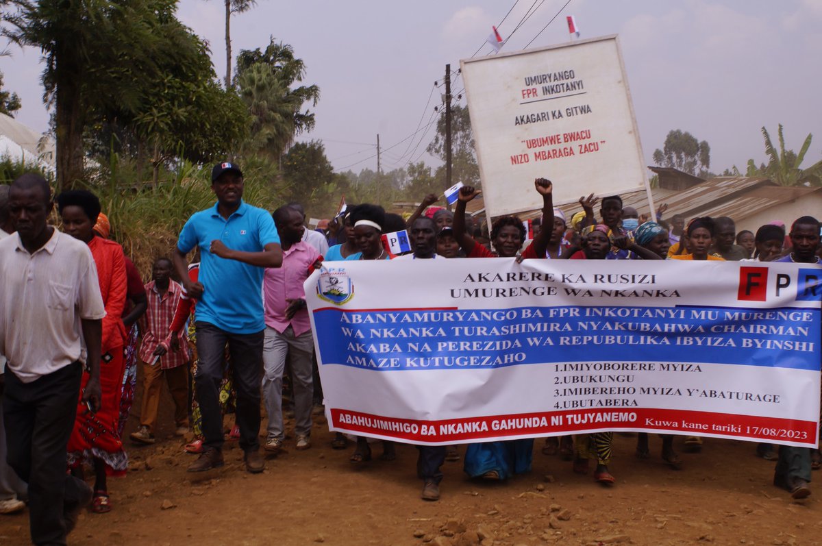 SectorNkanka's tweet photo. Abatuye umurenge wa Nkanka @RusiziDistrict uyu munsi turashimira @rpfinkotanyi kubyo imaze kutugezaho mu iterambere mu inkingi y'ubukungu,Imiyoborere myiza,imibereho myiza n'ubutabera. Turashimira HE @PaulKagame wadufashije kugera ku byiza byinshi. @HabitegekoFran1 @DrKibiriga https://t.co/ya02Ng2NIa