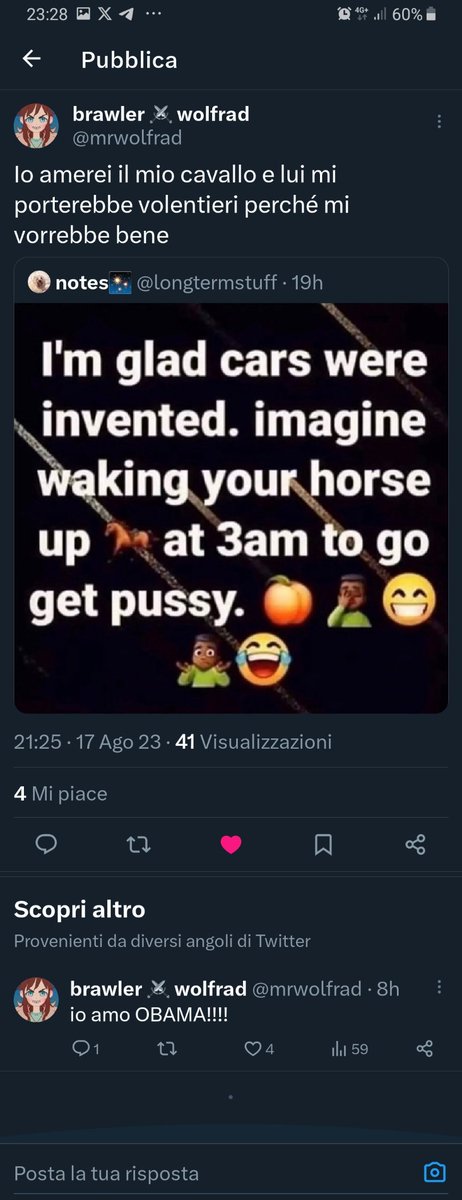 RikiSale's tweet photo. @mrwolfrad In che senso "scopri altro" Fra https://t.co/yNvYUBVS1Z