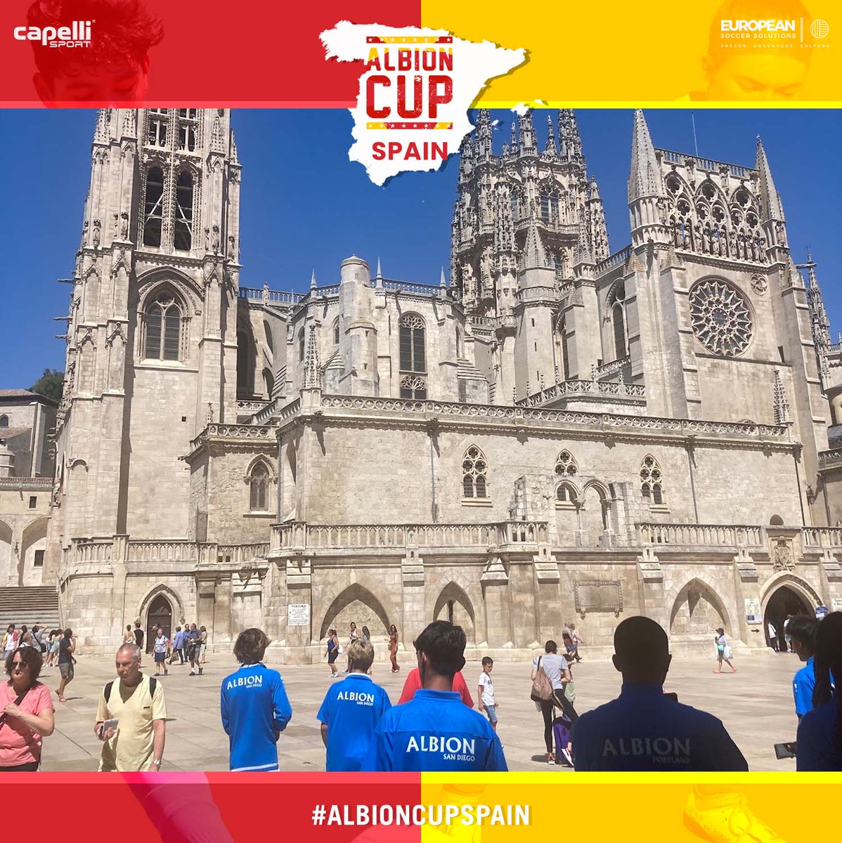 AlbionSc's tweet photo. ALBION National Elite Teams are training and visiting around before the ALBION CUP Spain games officially kick off tomorrow! 🇪🇸 🏟️⚽️

#ALBIONCUPSPAIN #GOALBION #ALBIONPathway https://t.co/u60K4XkZze